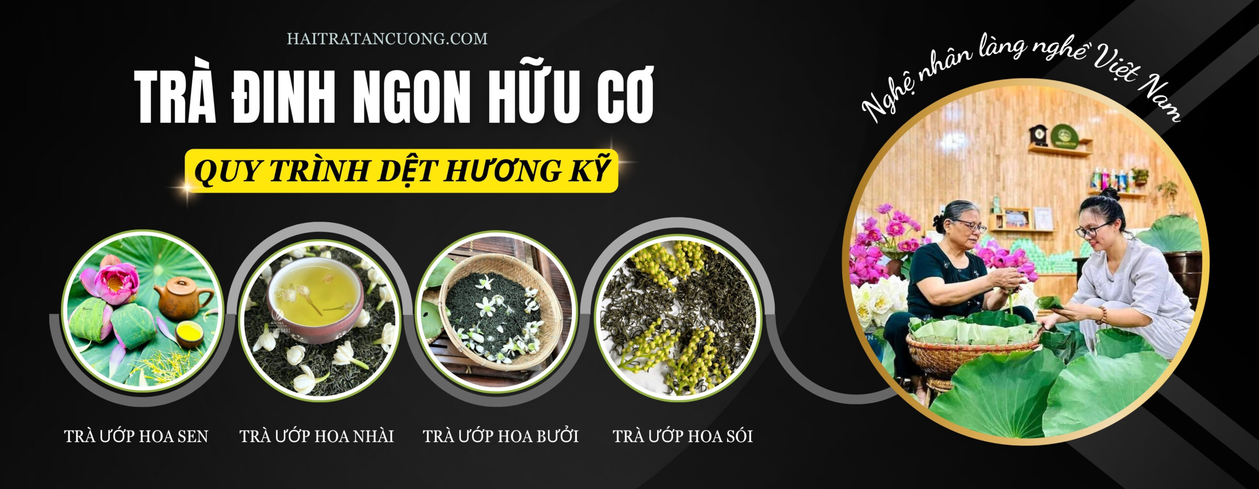 Trà Thái Nguyên ướp hoa tự nhiên