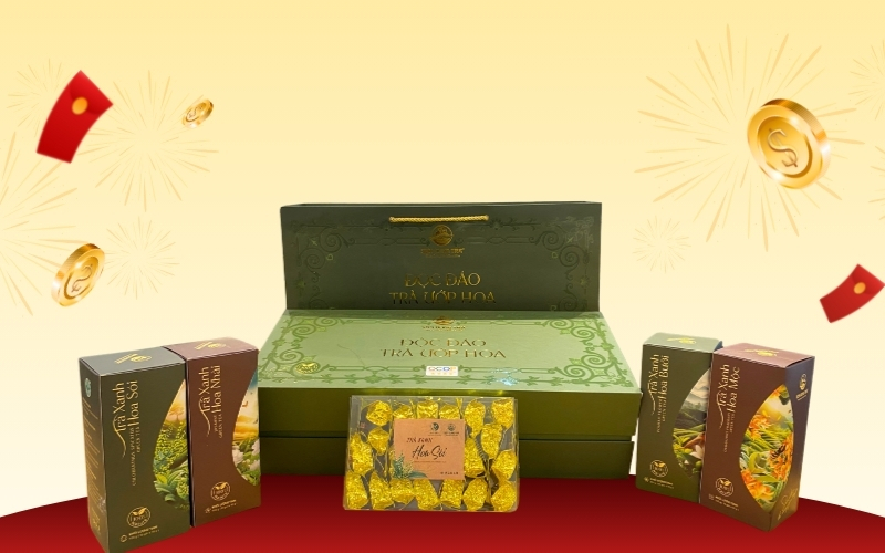 Quà tặng Trà Ướp Hoa 400gr